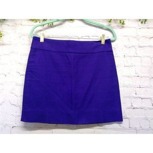 J. Crew | Purple Mini Skirt 100% Cotton Size 2
